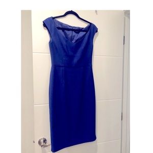 Black halo blue dress size 4, excellent condition